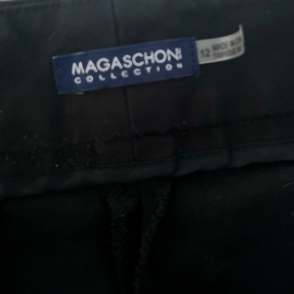 Magaschoni black cotton blend trouser pants women’s size 12 - Picture 6 of 7